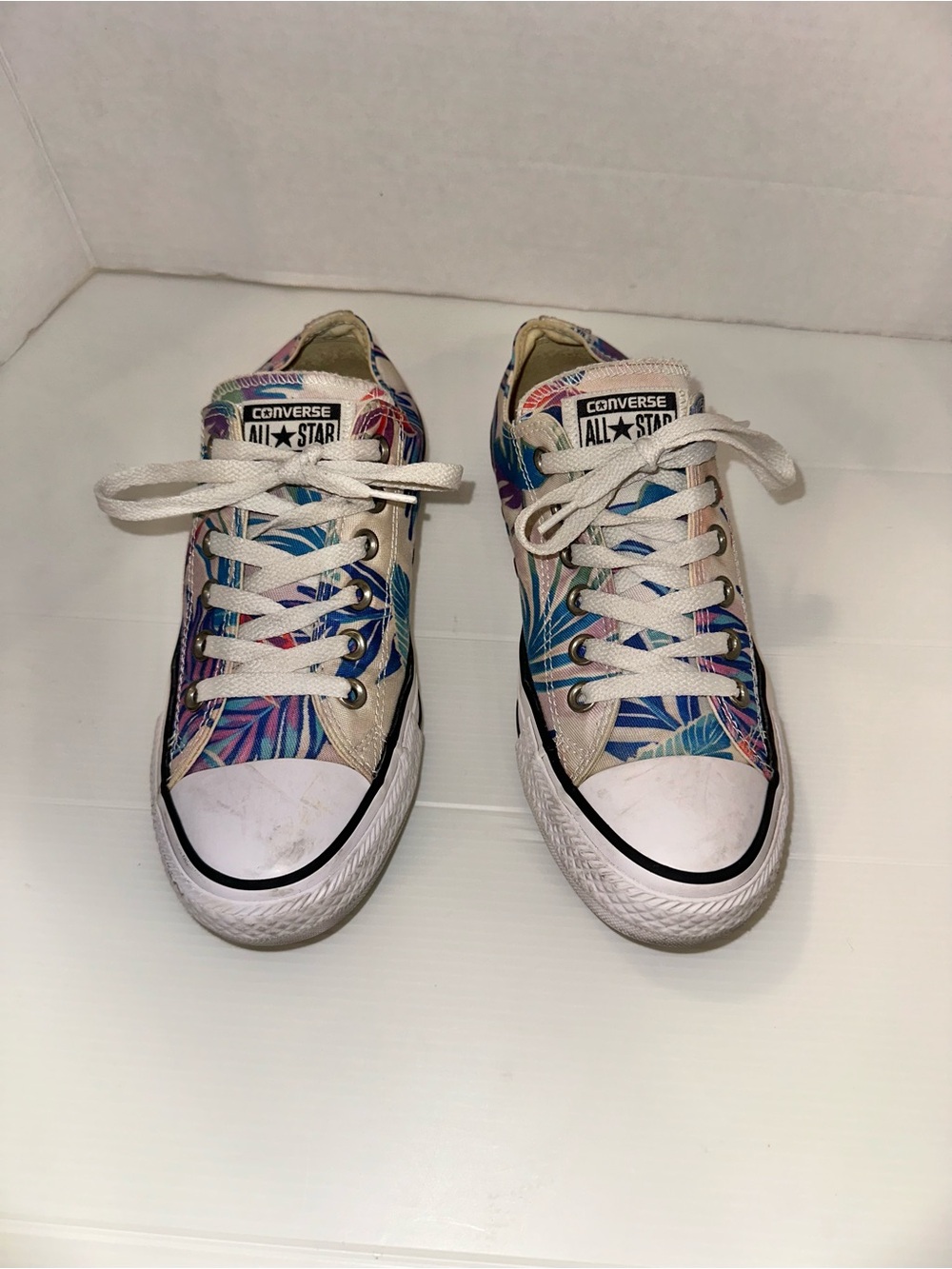 Converse Low Top Sneakers - White, Blue, Purple, Pink